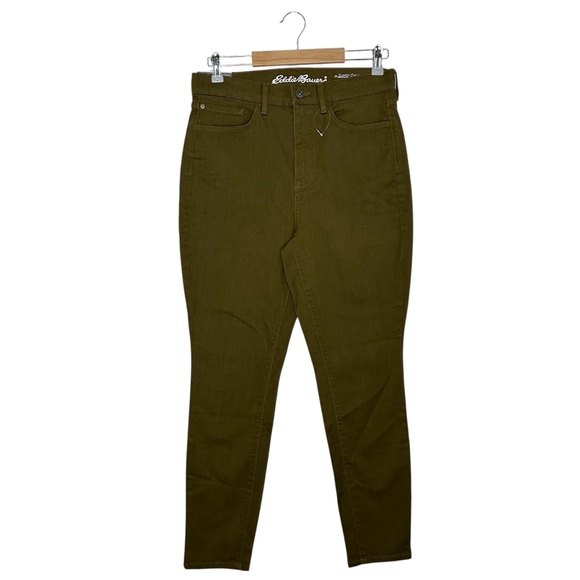 Eddie Bauer Denim - EDDIE BAUER Slightly Curvy High Rise Skinny Jeans in Olive